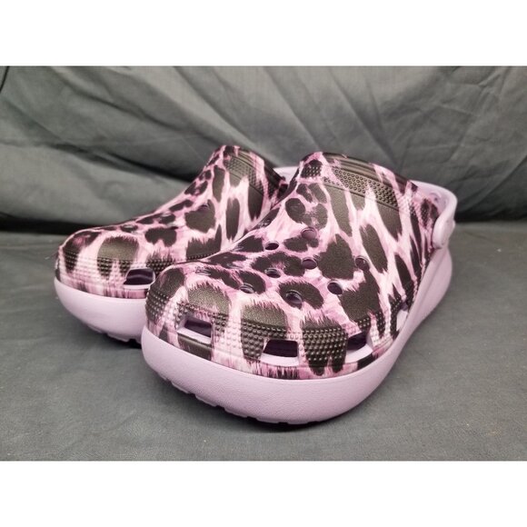 Crocs Animal Cutie Clogs Platform Leopard 207838-90L Girls Size 5 NEW WITH TAGS! - Picture 2 of 6